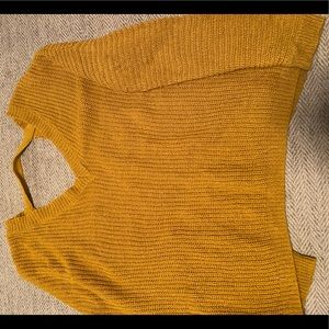 FOREVER 21 MUSTARD SWEATER
